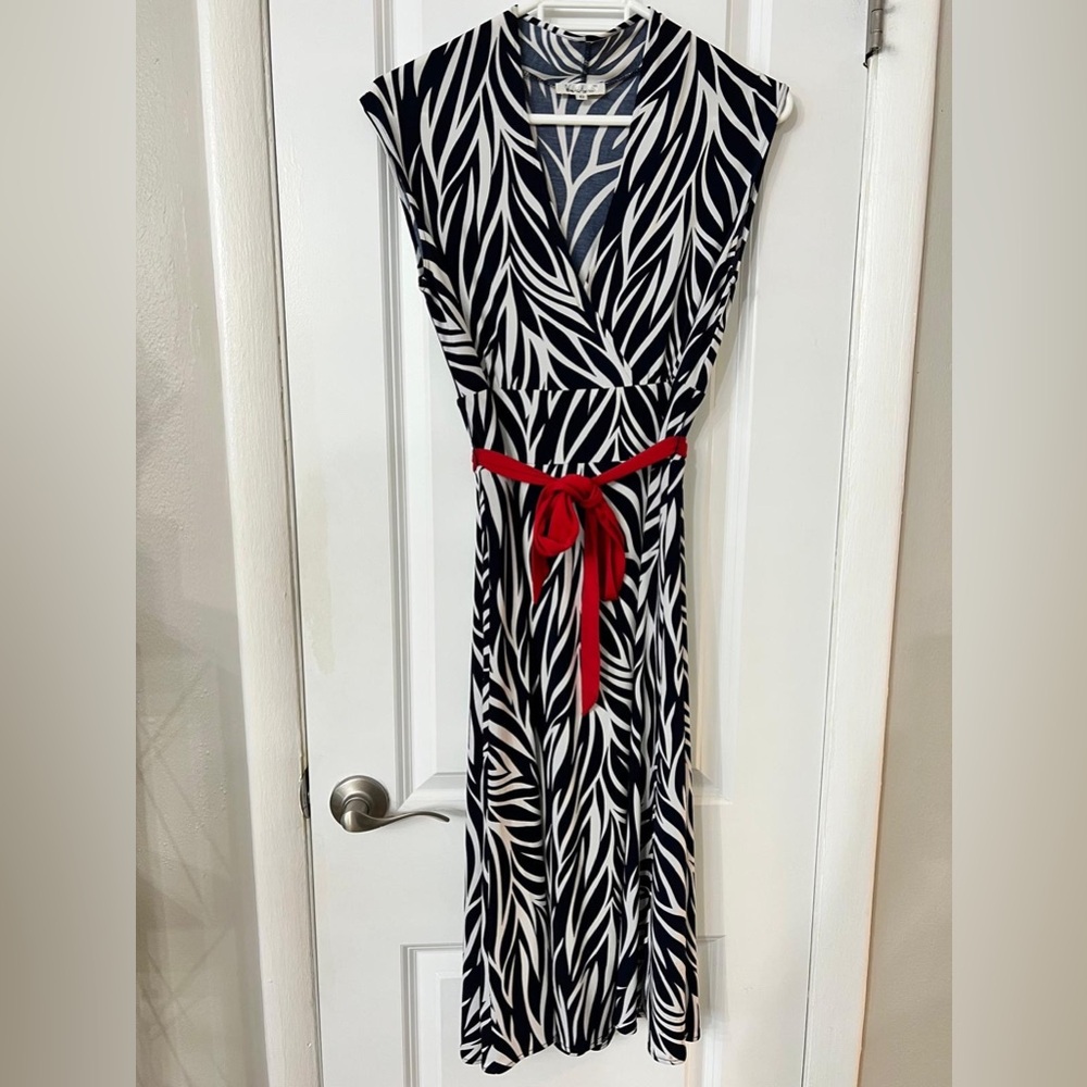 Women’s Navy and White Dress